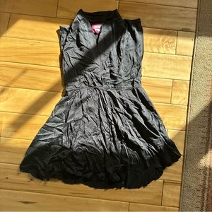 Black silk dress
